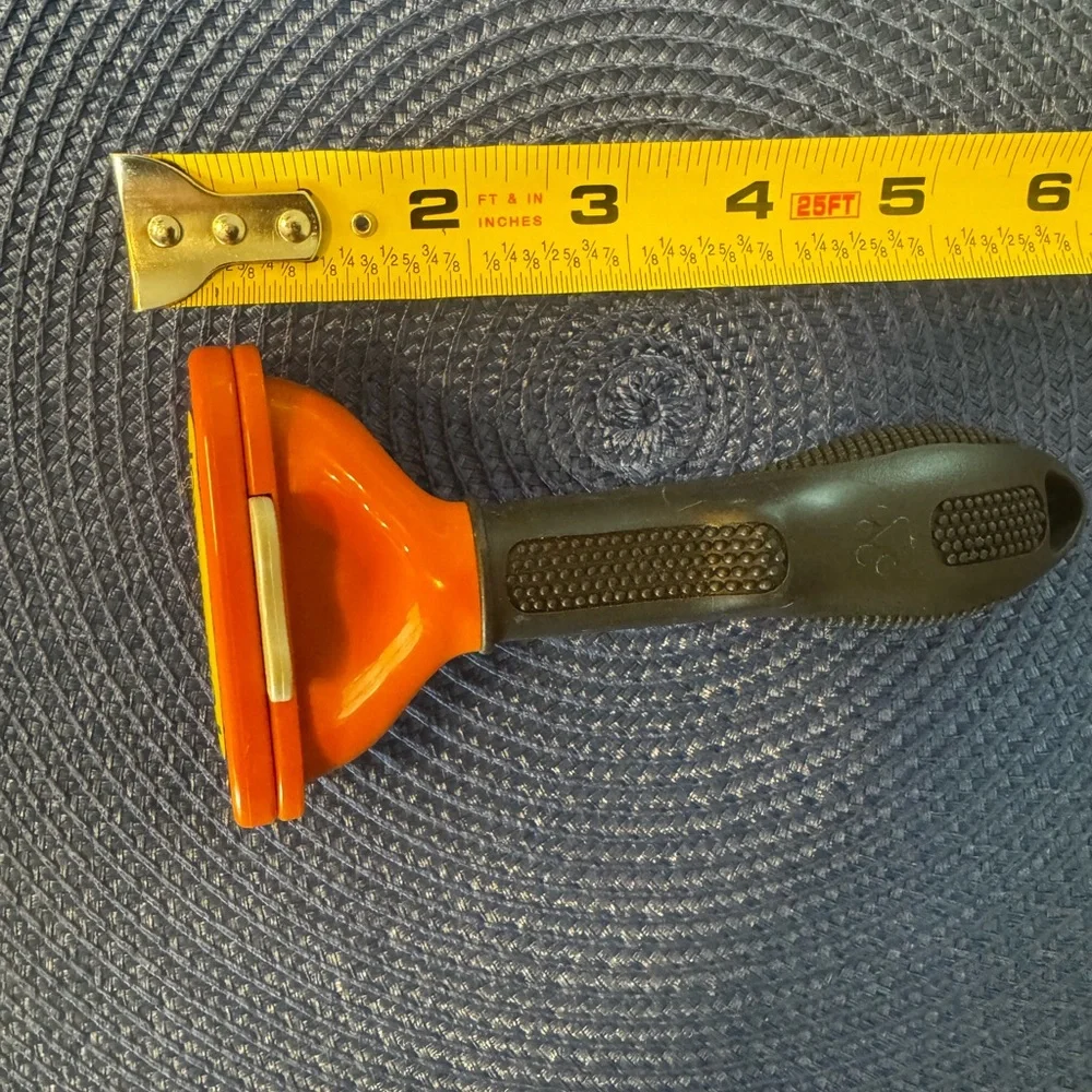 FURminator Pet Grooming Tool in Bright Orange for Long Hair